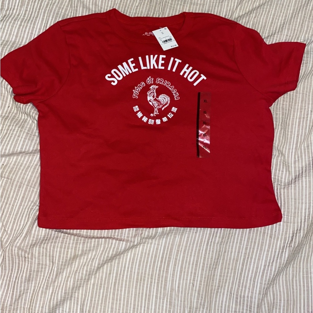 TUONG OT SRIRACHA Ladies short Red Top "Some Like It Hot" XL